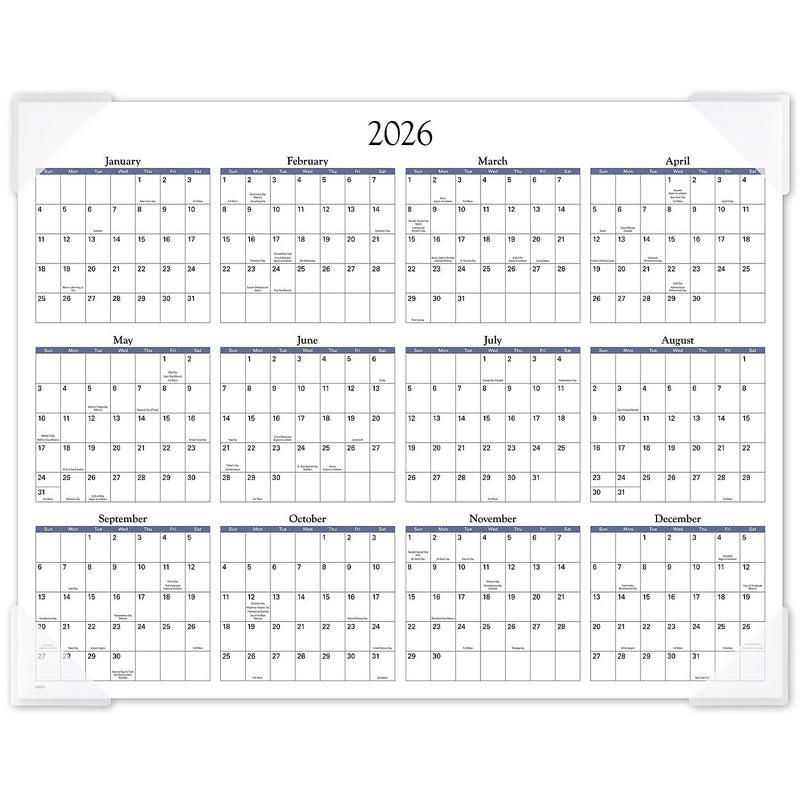2026 AT-A-GLANCE Panoramic Landscape 21.75" x 17" Monthly Desk Pad Calendar (89802-26)