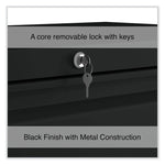 Lateral File, 2 Legal/Letter-Size File Drawers, Black, 36" x 18.63" x 28"