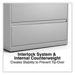 Lateral File, 2 Legal/Letter-Size File Drawers, Light Gray, 36" x 18.63" x 28"