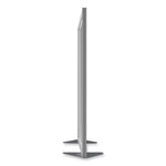 Floor Partition with Aluminum Frame, 48.06 x 2.04 x 71.86, White