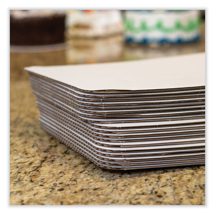 Bakery Bright White Cake Pad, Single Wall Pad, 19 x 14, White, Paper, 50/Carton