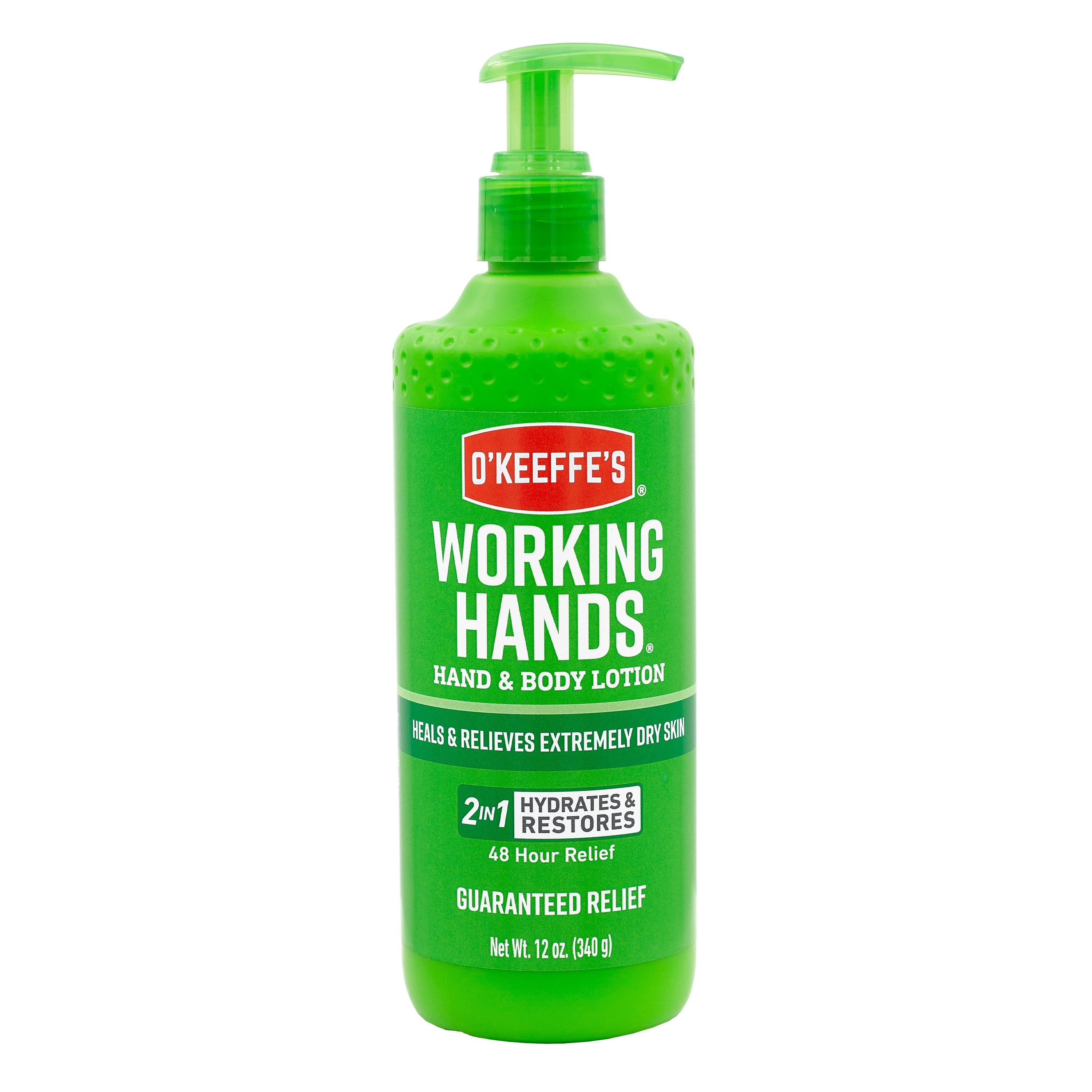 O'Keeffe's Working Hands Hand & Body Lotion, 12 oz Pump Bottle (115760)