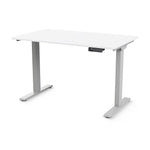 Humanscale eFloat Go 2.0 48"W Electric Rectangular Adjustable Standing Desk, White (FYH12TS2448WH)