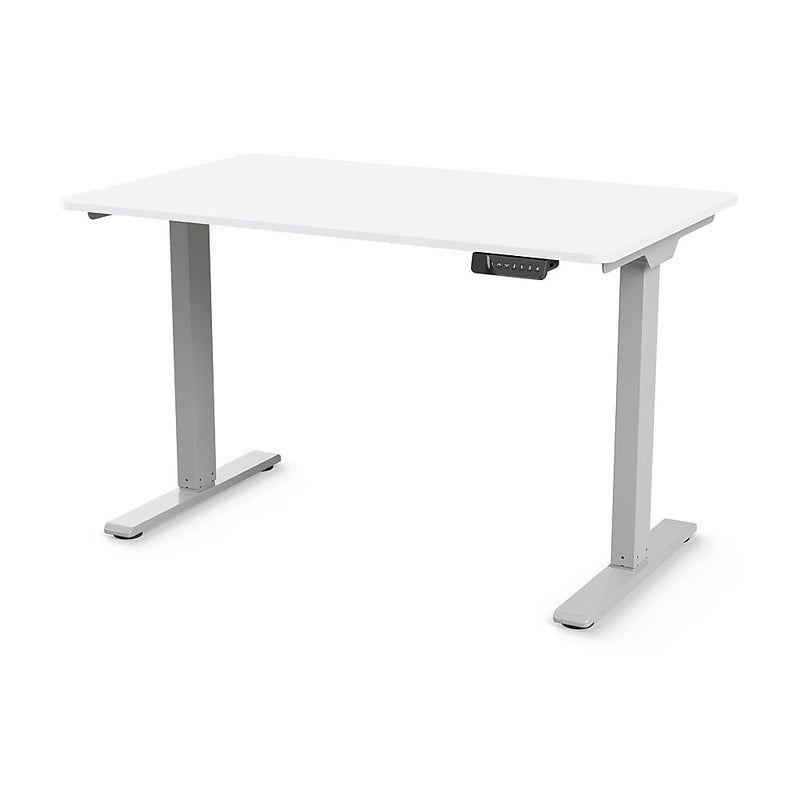 Humanscale eFloat Go 2.0 48"W Electric Rectangular Adjustable Standing Desk, White (FYH12TS2448WH)