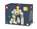 Janod Sweet Cocoon Stacking Stone Blocks, Multicolored (J04401)