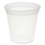 Newspring DELItainer Microwavable Container, 24 oz, 4.55 x 4.55 x 4.35, Clear, Plastic, 480/Carton