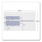 TOPS™ W-2 Laser Double Window Envelope, Commercial Flap, Gummed Closure, 5.63 x 9, White, 24/Pack