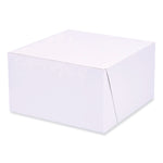 Bakery Boxes, Standard, 7 X 7 X 4, White, Paper, 250/carton