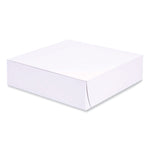 Bakery Boxes, Standard, 9 X 9 X 2.5, White, Paper, 250/carton