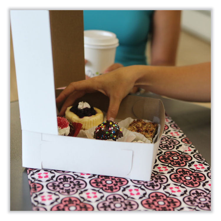 Bakery Boxes, Standard, 12 X 12 X 4, White, Paper, 100/carton