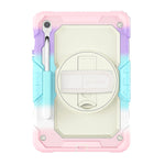 SaharaCase Raider Series Heavy Duty Case with Hand Strap for Galaxy Tab S10 FE /S9/S9 FE, Sunset Sorbet (TB00464)