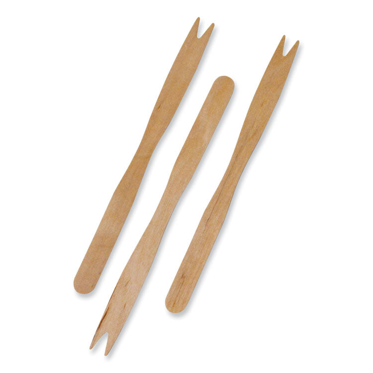 Wooden Serving Fork, 5.5", Natural, 1,000/Boxes, 10 Boxes/Carton