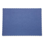 Scalloped Edges Placemats, 9.5 x 13.5, Blue, 1,000/Carton