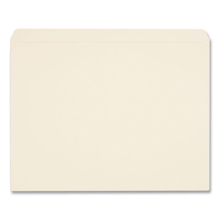 Top Tab File Folders, Straight Tabs, Letter Size, 0.75" Expansion, Manila, 100/Box