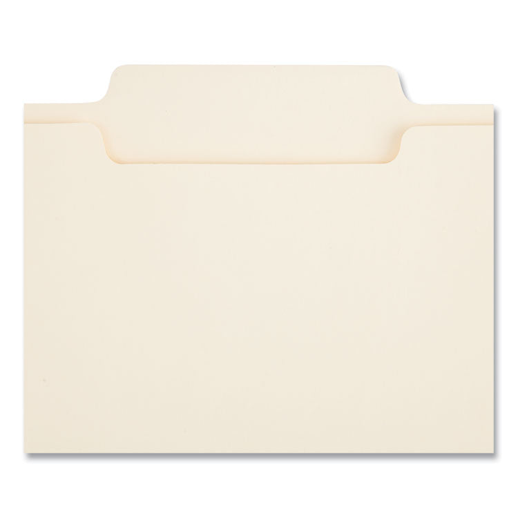 Reinforced Top Tab Fastener Folders, 0.75" Expansion, 2 Fasteners, Legal Size, Manila Exterior, 50/Box
