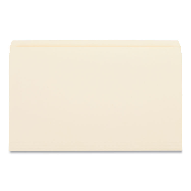 Double-Ply Top Tab Manila File Folders, Straight Tabs, Legal Size, 0.75" Expansion, Manila, 100/Box