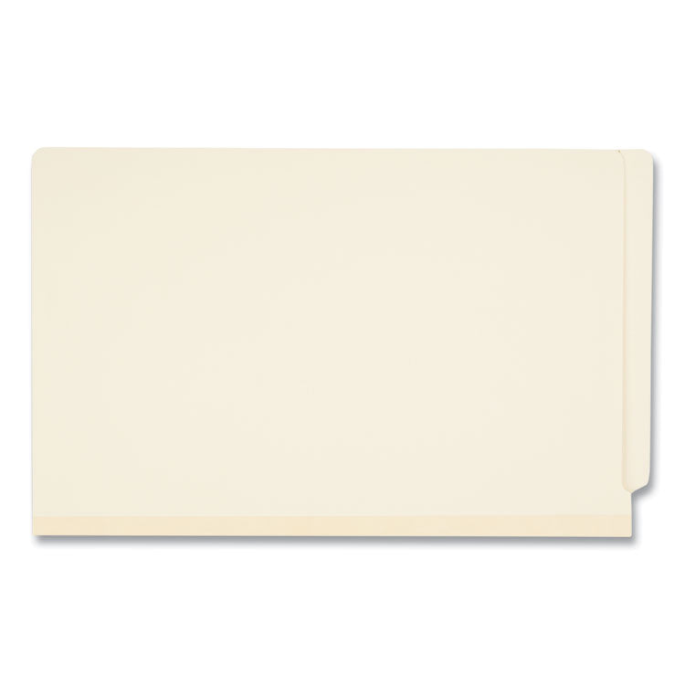 Six-Section Manila End Tab Classification Folders, 2" Expansion, 2 Dividers, 6 Fasteners, Legal Size, Manila Exterior, 10/Box