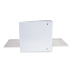 Slant D-Ring View Binder, 3 Rings, 5" Capacity, 11 x 8.5, White