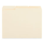 Reinforced Top Tab File Folders, 1/3-Cut Tabs: Assorted, Letter Size, 0.75" Expansion, Manila, 250/Carton