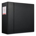 Deluxe Non-View D-Ring Binder With Label Holder, 3 Rings, 5" Capacity, 11 X 8.5, Black