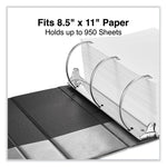 Deluxe Non-View D-Ring Binder With Label Holder, 3 Rings, 5" Capacity, 11 X 8.5, Black