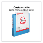 Slant D-Ring View Binder, 3 Rings, 1.5" Capacity, 11 x 8.5, Light Blue