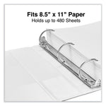 Slant D-Ring View Binder, 3 Rings, 2" Capacity, 11 x 8.5, White