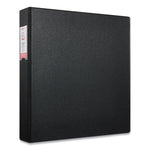 Deluxe Non-View D-Ring Binder With Label Holder, 3 Rings, 1.5" Capacity, 11 X 8.5, Black