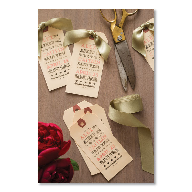 Unstrung Shipping Tags, 11.5 pt Stock, 5.25 x 2.63, Manila, 1,000/Box