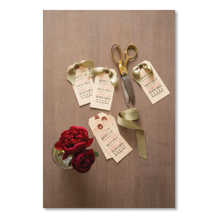 Strung Shipping Tags, 11.5 pt Stock, 6.25 x 3.13, Manila, 1,000/Box