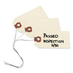 Double Wired Shipping Tags, 11.5 pt Stock, 2.75 x 1.38, Manila, 1,000/Box