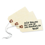 Double Wired Shipping Tags, 11.5 pt Stock, 3.75 x 1.88, Manila, 1,000/Box