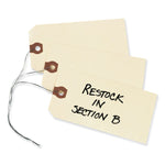 Double Wired Shipping Tags, 11.5 pt Stock, 3.75 x 1.88, Manila, 1,000/Box