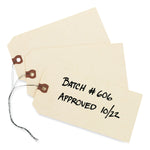 Double Wired Shipping Tags, 11.5 pt Stock, 4.25 x 2.13, Manila, 1,000/Box