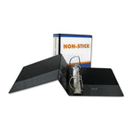Nonstick D-Ring View Binder, 3 Rings, 5" Capacity, 11 X 8.5, Black