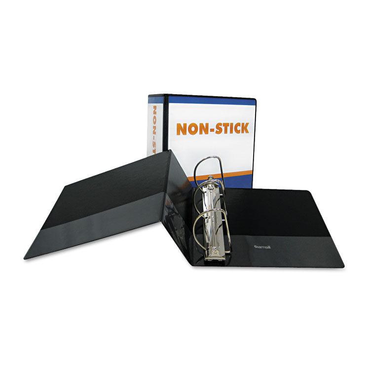 Nonstick D-Ring View Binder, 3 Rings, 5" Capacity, 11 X 8.5, Black