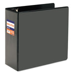 Nonstick D-Ring View Binder, 3 Rings, 5" Capacity, 11 X 8.5, Black