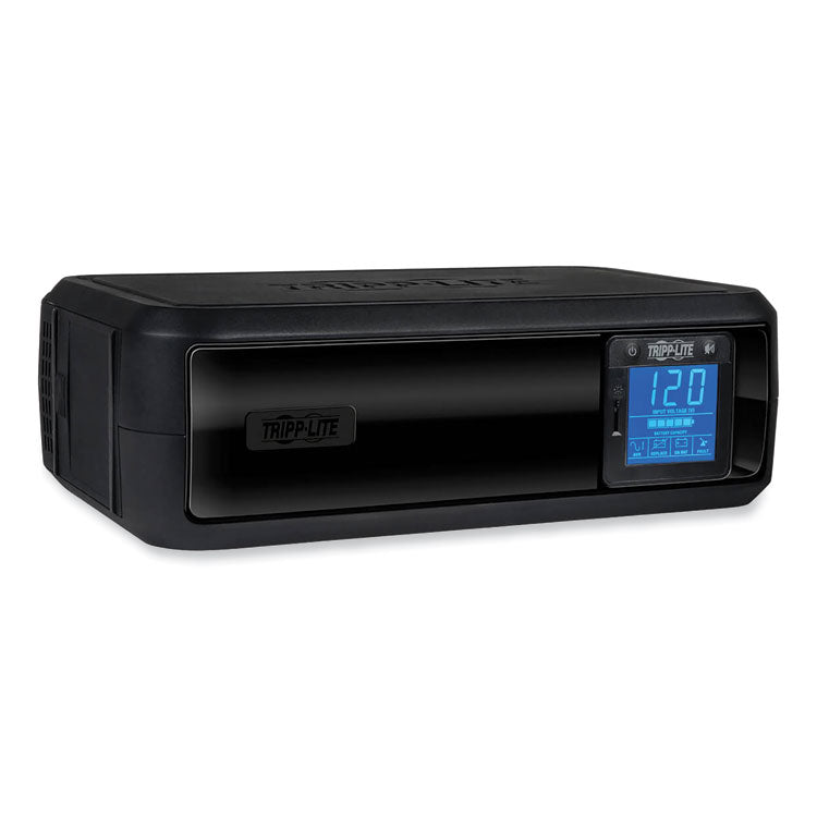 OmniSmart LCD Line-Interactive UPS Tower, 8 Outlets, 650 VA, 480 J