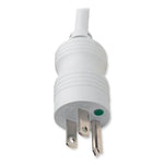 Medical-Grade Power Strip for Patient-Care Vicinity, 6 Outlets, 15 ft Cord, White