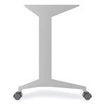Alera Modern Teacher Series Pedestal Desk, Left-Side Pedestal: Box/Box/File, 60" x 24" x 28.75", Charcoal Woodgrain/Gray