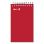 Wirebound Memo Pad With Coil-Lock Wire Binding, Narrow Rule, Orange Cover, 50 White 3 X 5 Sheets, 12/pack