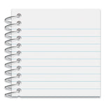 Wirebound Memo Book, Narrow Rule, Red Cover, (50) 5 x 3 Sheets, 12/Pack