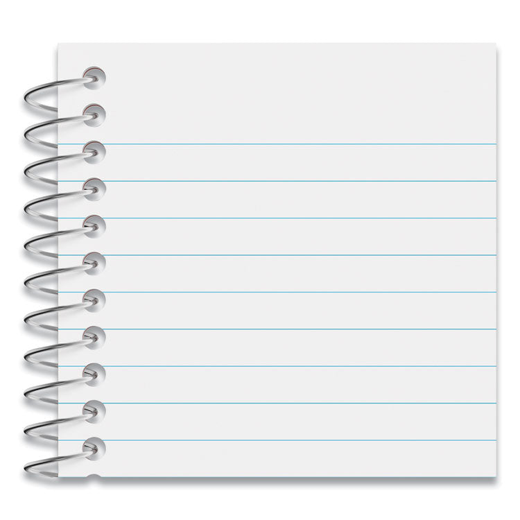 Wirebound Memo Book, Narrow Rule, Red Cover, (50) 5 x 3 Sheets, 12/Pack