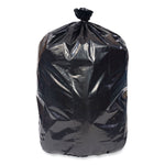 Eco Strong Plus Can Liners, 40 gal, 1.35 mil, 40" x 46", Black, Perforated Roll, 100/Carton