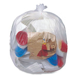 Eco Strong Plus Can Liners, 40 gal, 1.35 mil, 40" x 46", Natural, Perforated Roll, 100/Carton