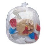 Eco Strong Plus Can Liners, 40 gal, 16 mic, 40" x 46", Natural, Perforated Roll, 250/Carton