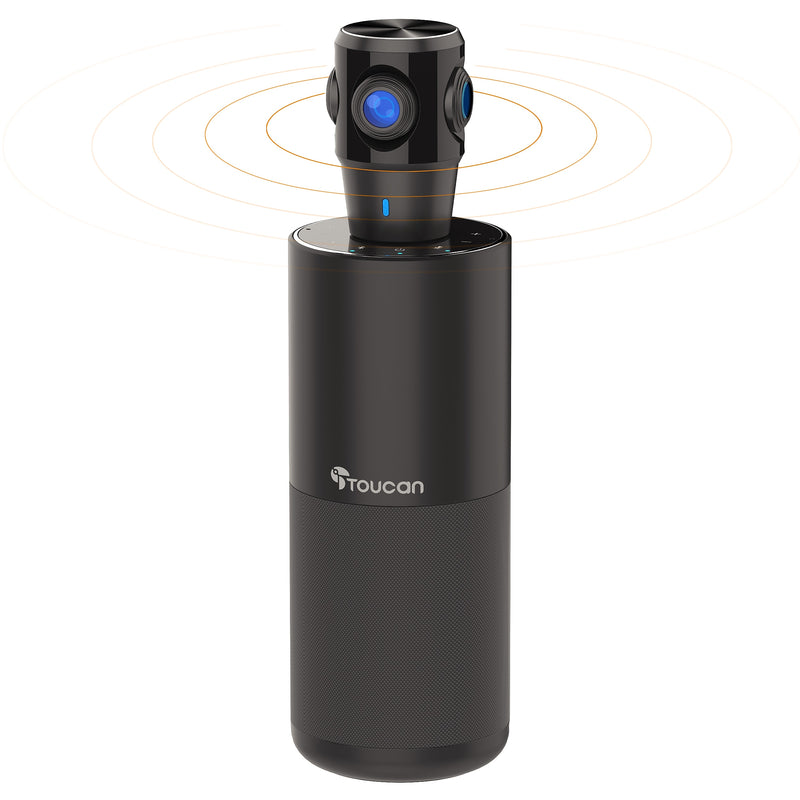 Toucan Video Conference System 360:  360 Degree Panoramic Camera, Conference Speaker, Black (TCSS360KU)