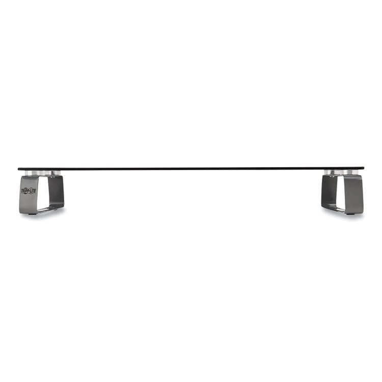 Universal Glass-Top Monitor Riser, 22" X 8" X 3", Clear, Supports 3.9 Lbs