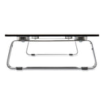 Universal Glass-Top Monitor Riser, 22" X 8" X 3", Clear, Supports 3.9 Lbs