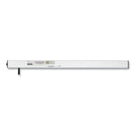 Vertical Power Strip, 8 Outlets, 15 ft Cord, Silver
